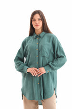 KA Pocket Dtld Tunic Forest Green