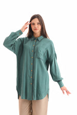 KA Pocket Dtld Tunic Forest Green