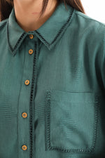 KA Pocket Dtld Tunic Forest Green