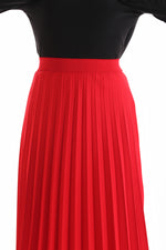 NLW Pleated Skirt Red