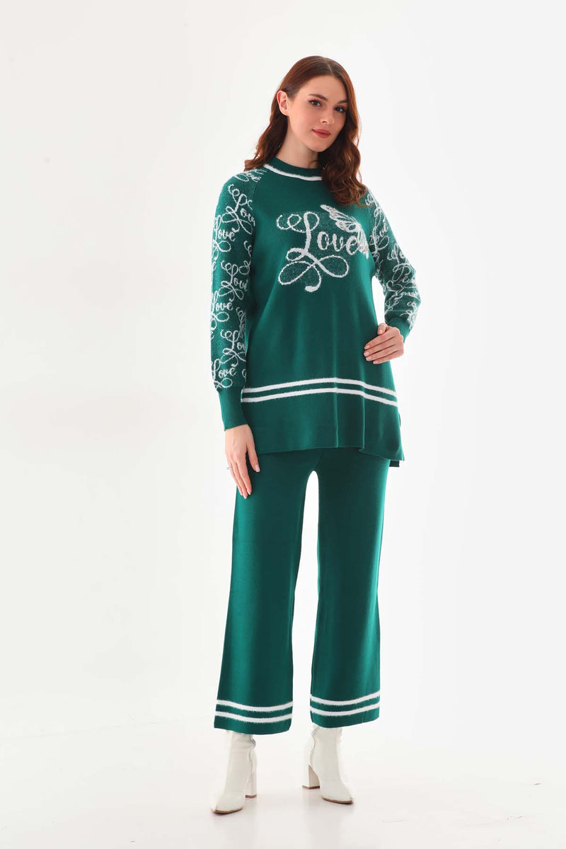 TPK Love Knitted Set Emerald