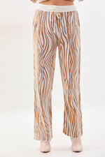 WS Zebra Knitted Set Mink