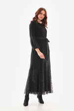 T&N Lace Detailed Dress Black