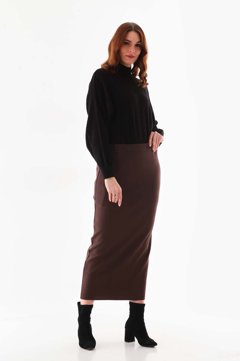 NLW Pencil Skirt Brown