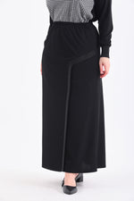 HSN Side Detailed Skirt Black