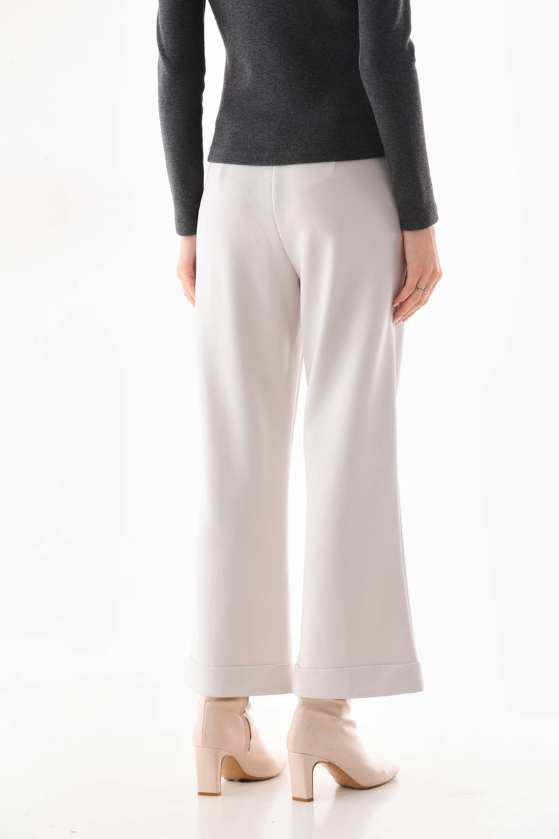 SZ Ribbed Oysho Double Pants Stone