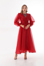 T&N Aleyna Dress Red