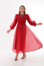 T&N Aleyna Dress Red