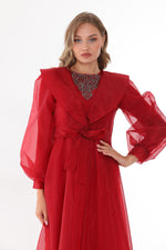 T&N Aleyna Dress Red