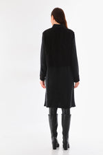 D&T Silk and Knitted Tunic Black