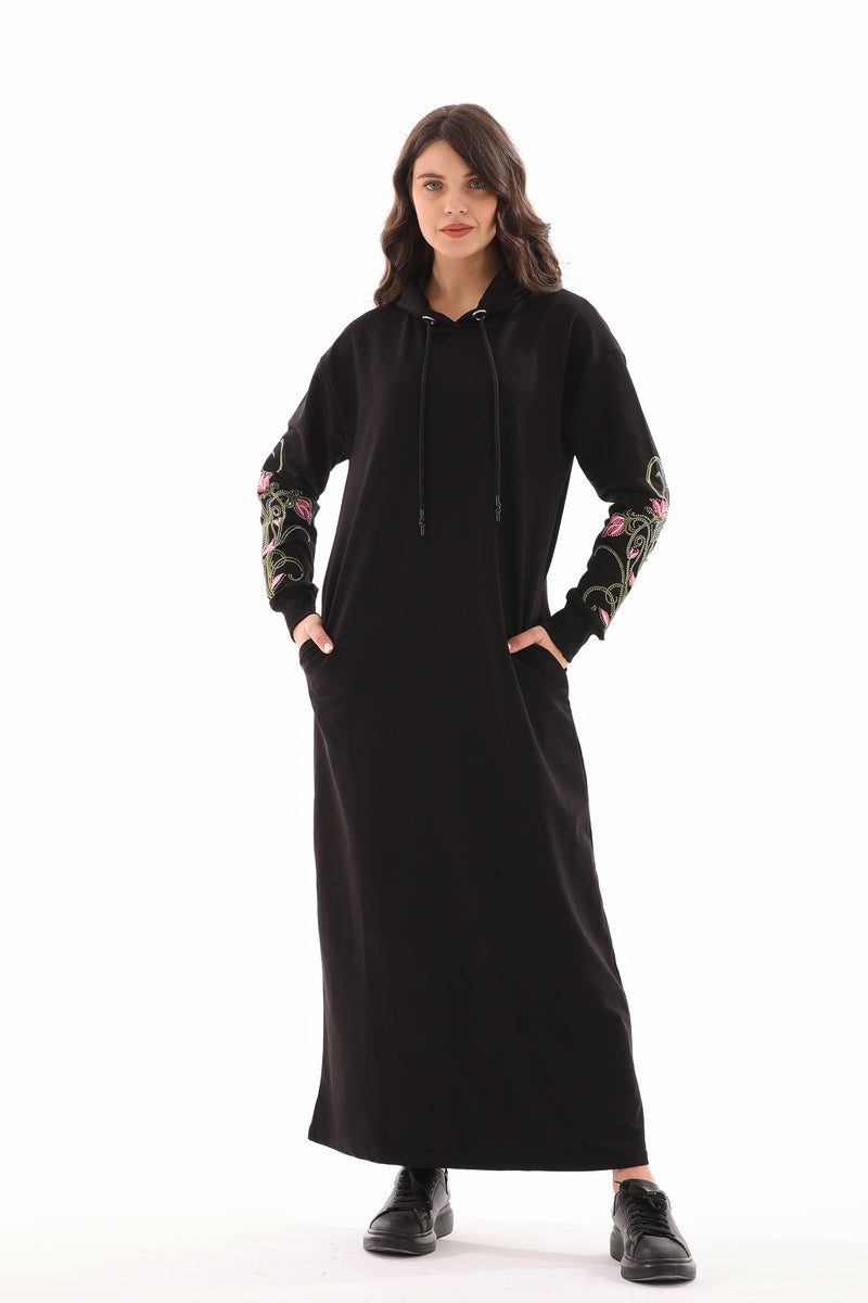 JMN Cotton Dress Black