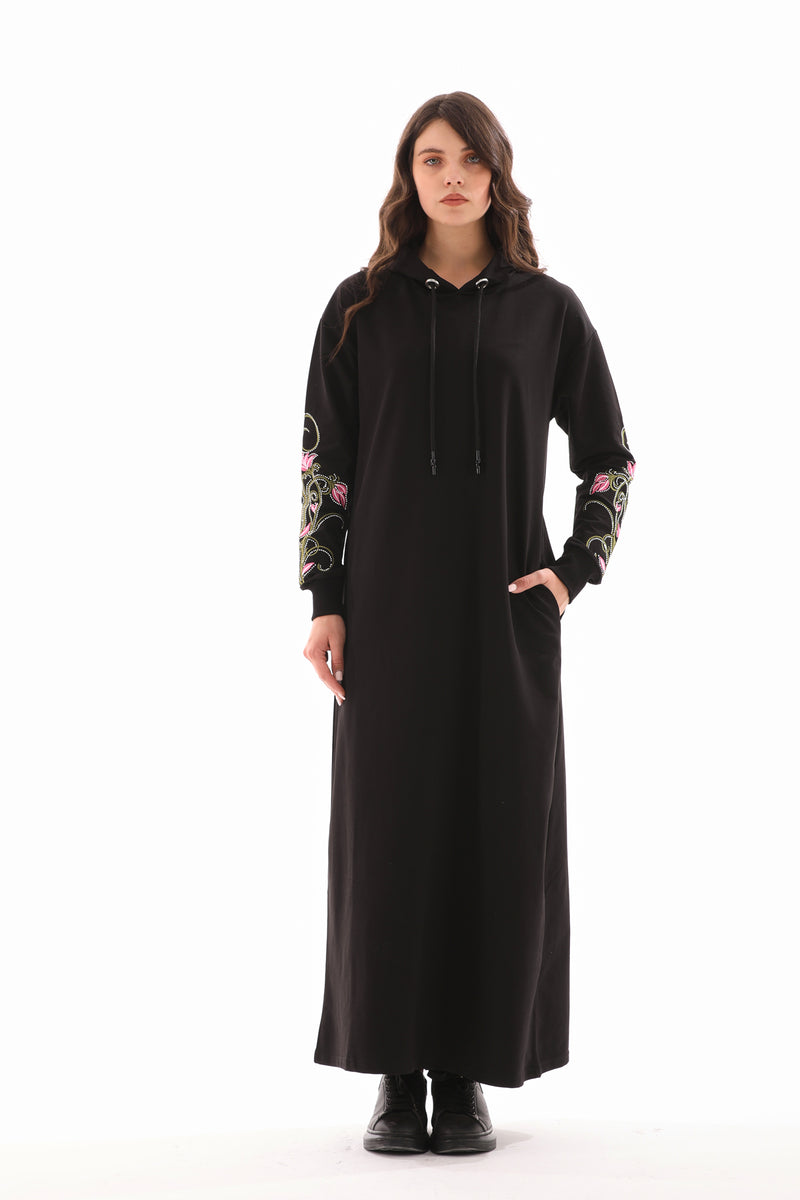 JMN Cotton Dress Black