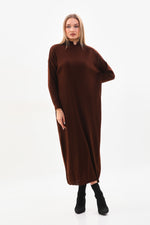 AFL Funda Knitted Dress Dark Brown