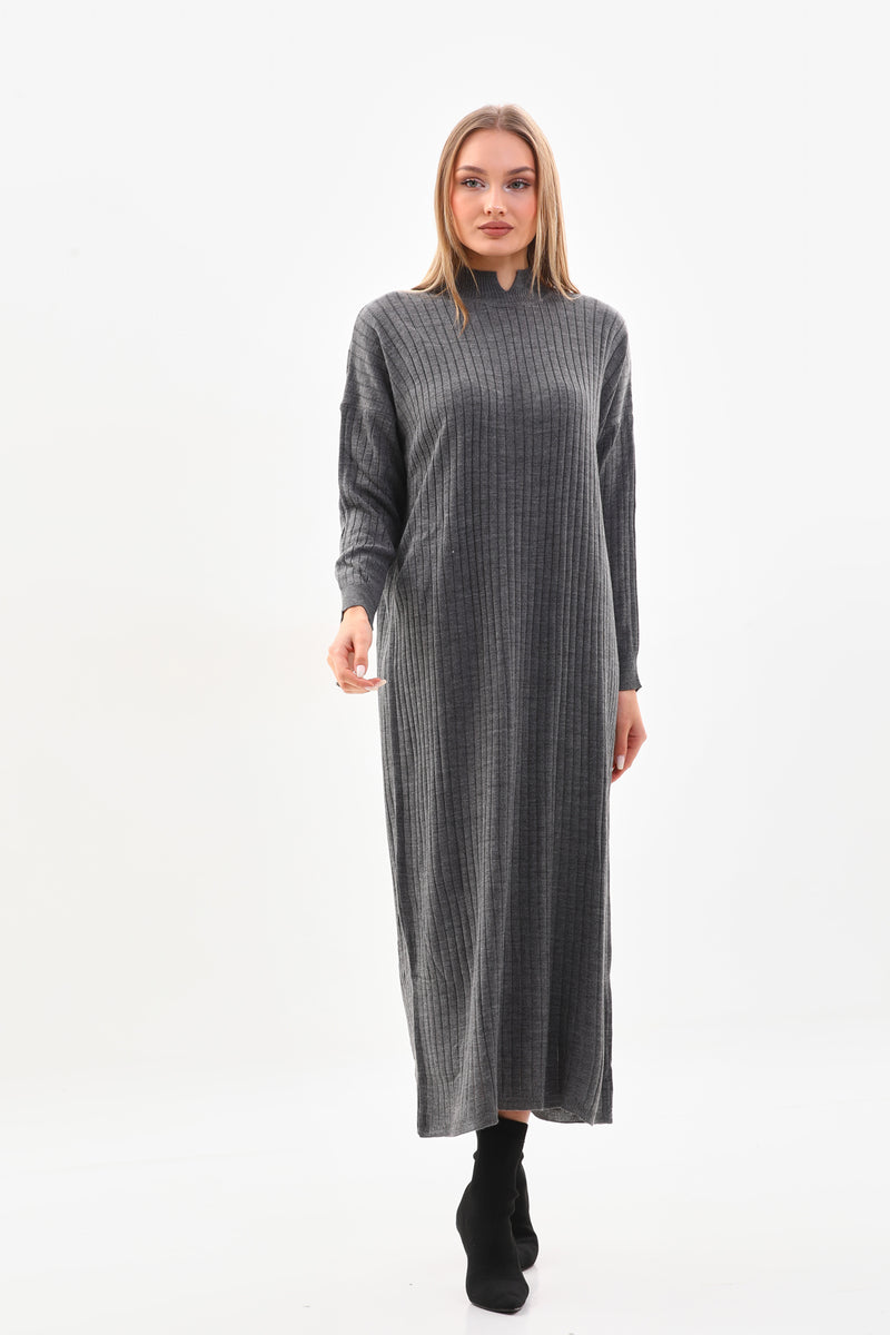 AFL Funda Knitted Dress Dark Gray