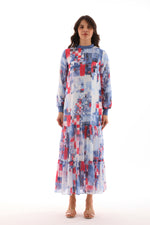 PN Printed Dress Blue