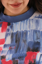 PN Printed Dress Blue