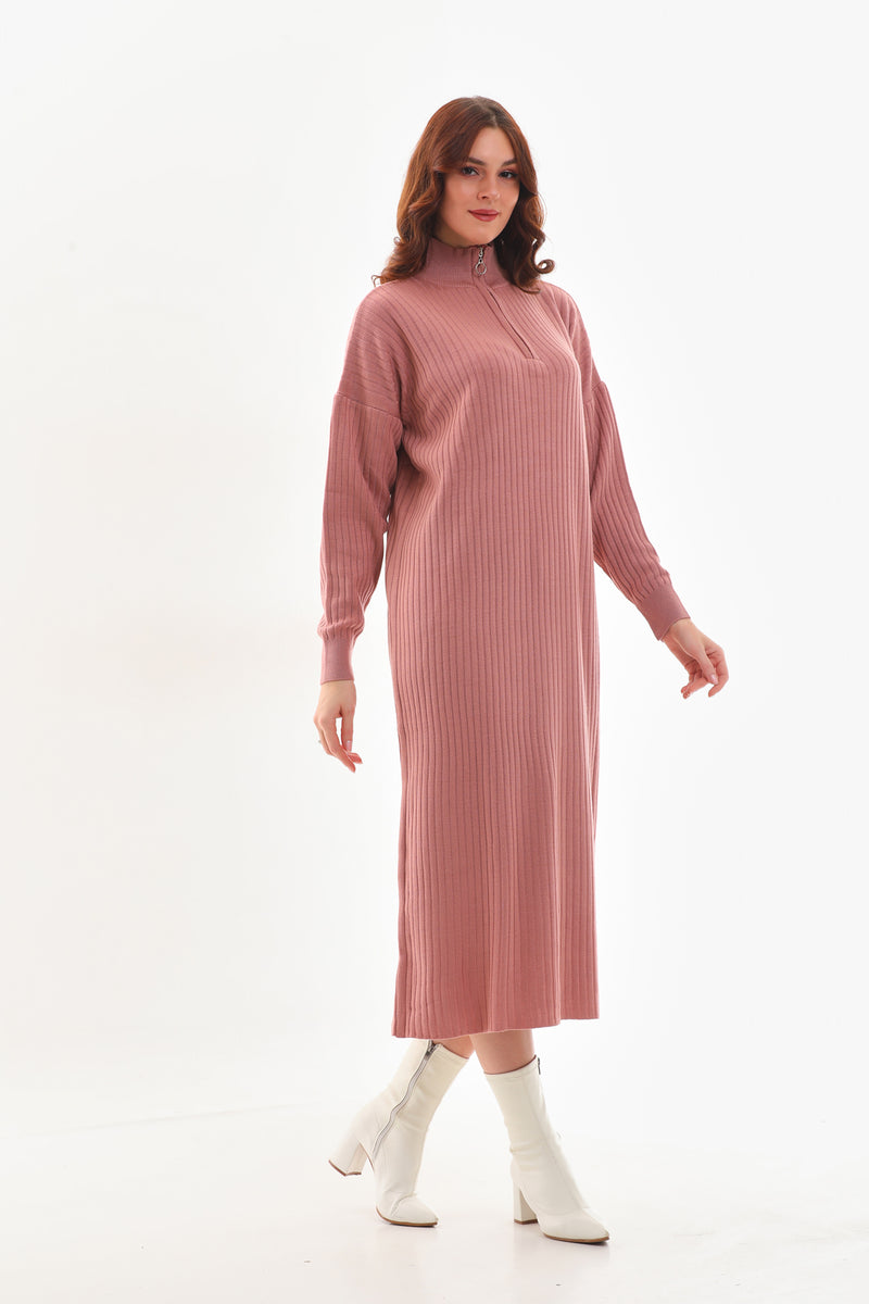 AFL Fery Knitted Dress Dried Rose