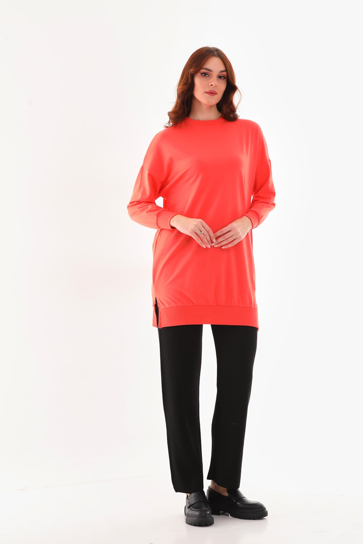 SL Basic Cotton Tunic Coral