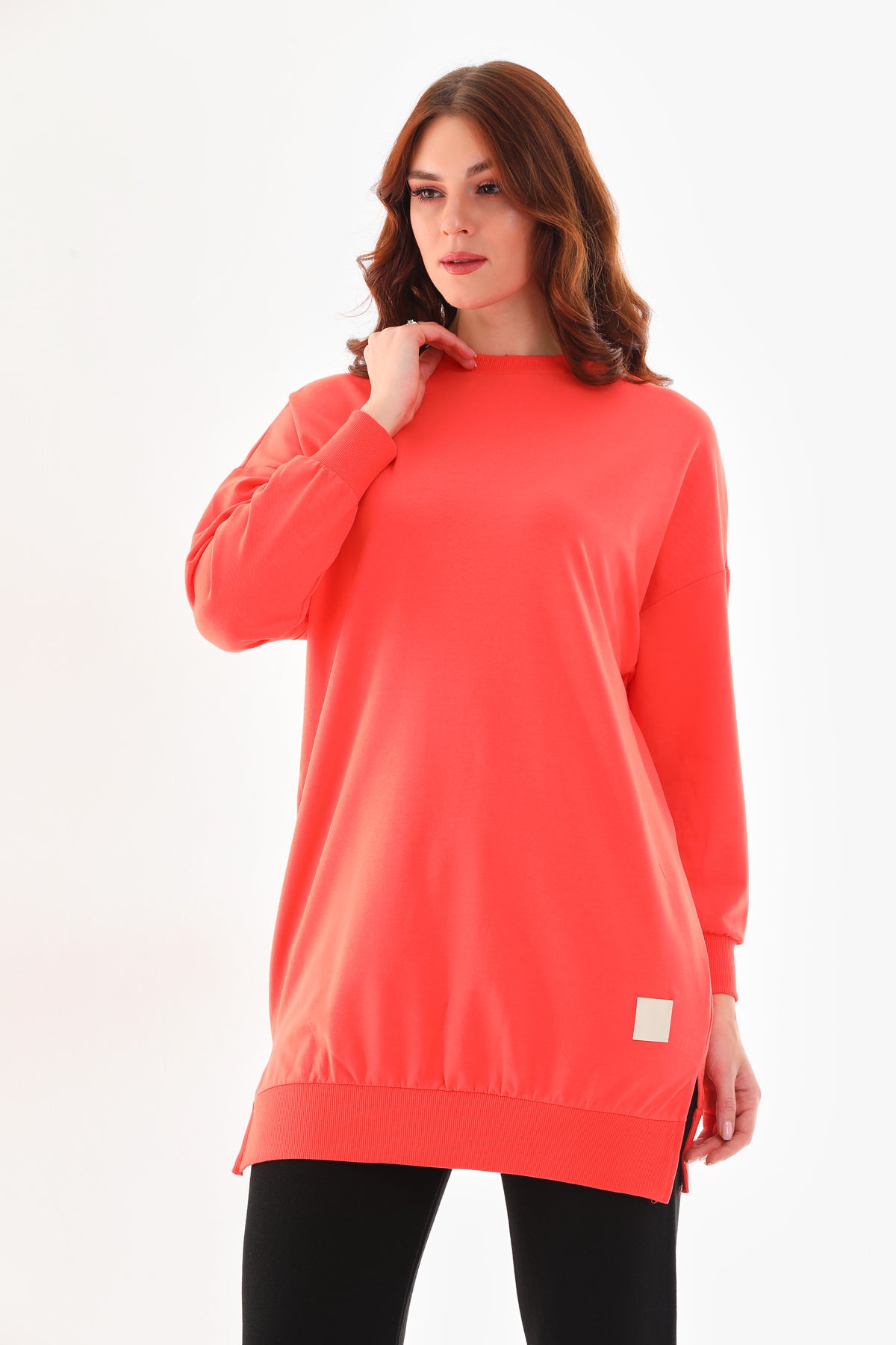 SL Basic Cotton Tunic Coral