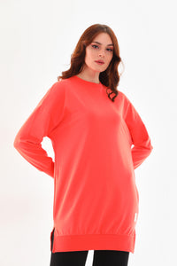 SL Basic Cotton Tunic Coral