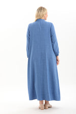 MSB Crew Neck String Dress Blue