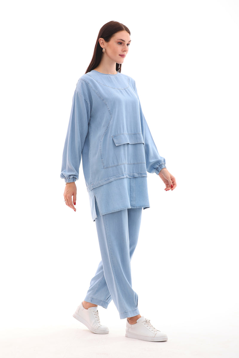 A&W Denim Set Blue