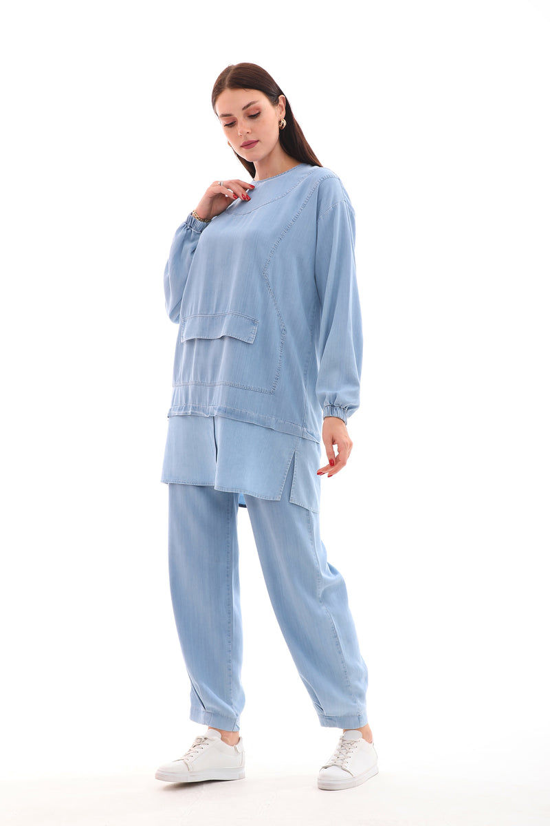 A&W Denim Set Blue
