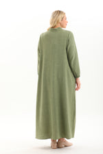 MSB Crew Neck String Dress Almond Green