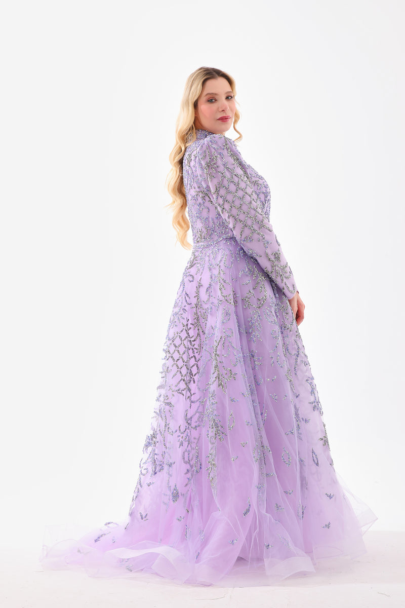 BLY Bella Plus Size Gown Lilac