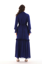 PN Rose Detailed Dress Navy Blue