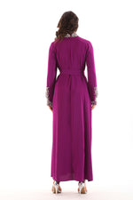 A&M Pearl Detailed Dress Purple