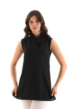PM Sleeveless Blouse Black