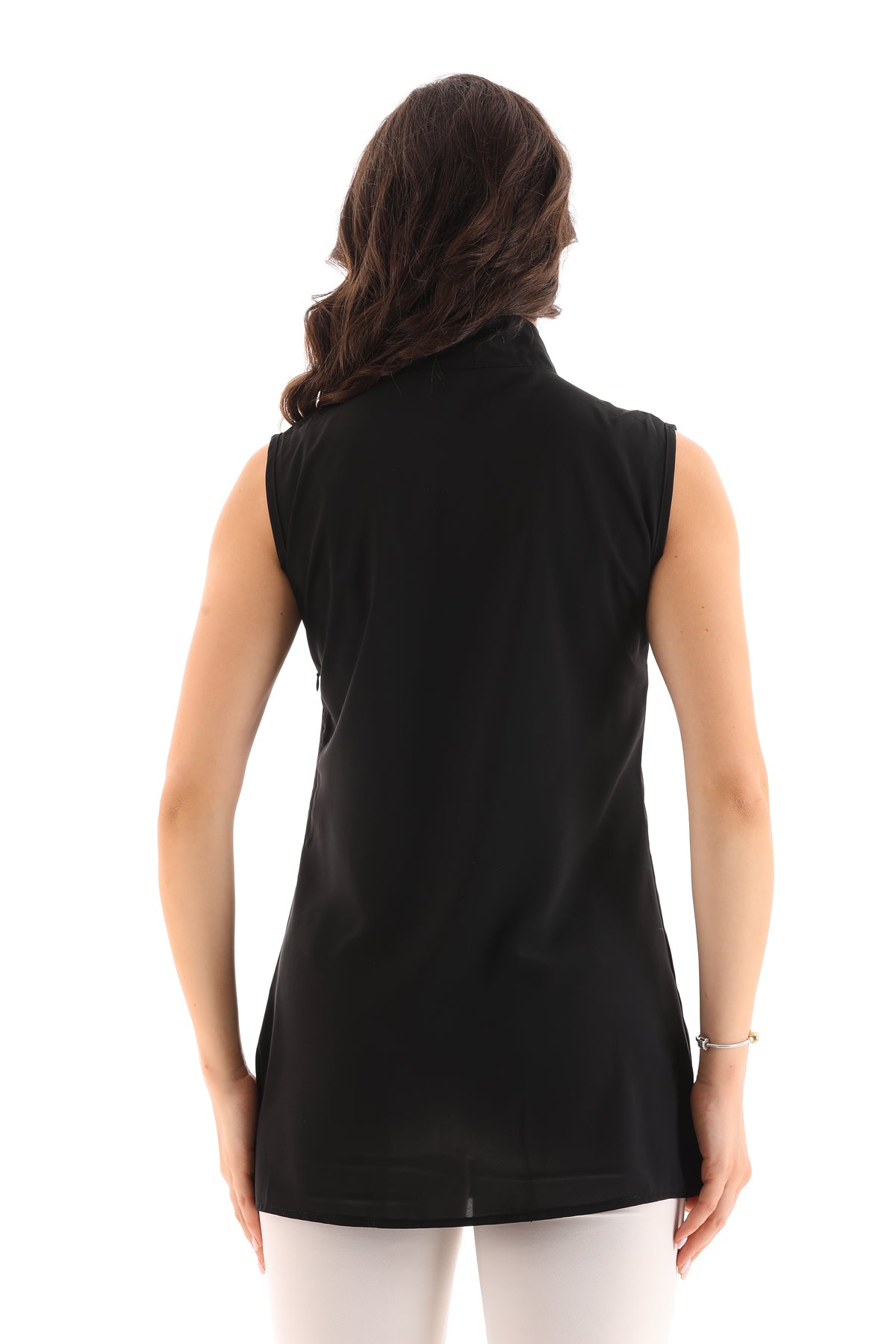 PM Sleeveless Blouse Black