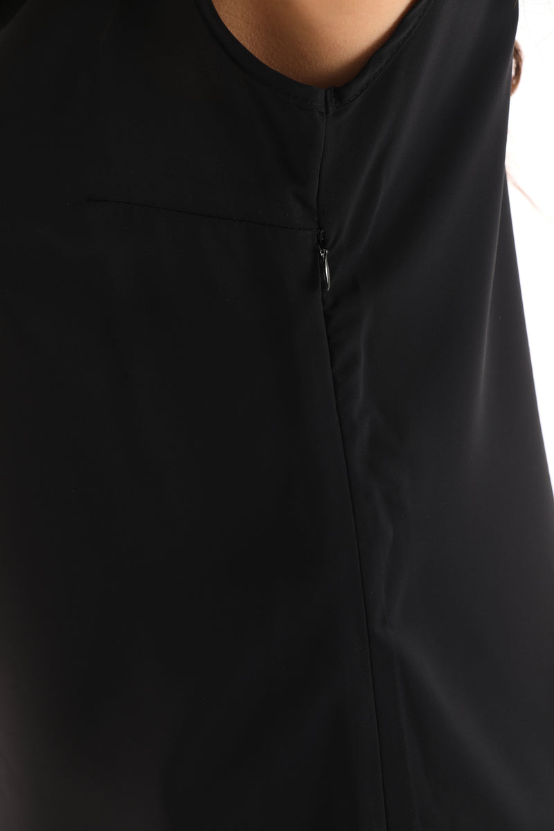 PM Sleeveless Blouse Black