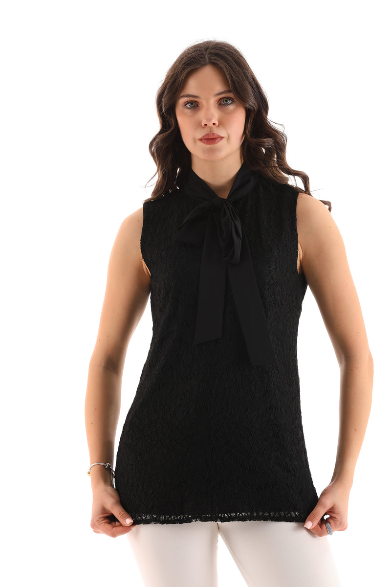 PM Sleeveless Inner Blouse Black