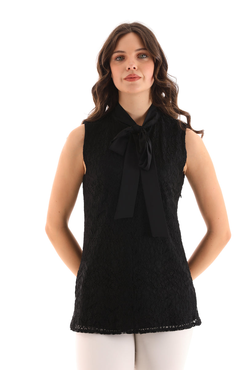 PM Sleeveless Inner Blouse Black
