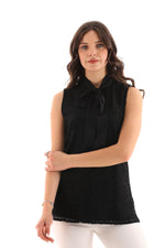 PM Sleeveless Inner Blouse Black