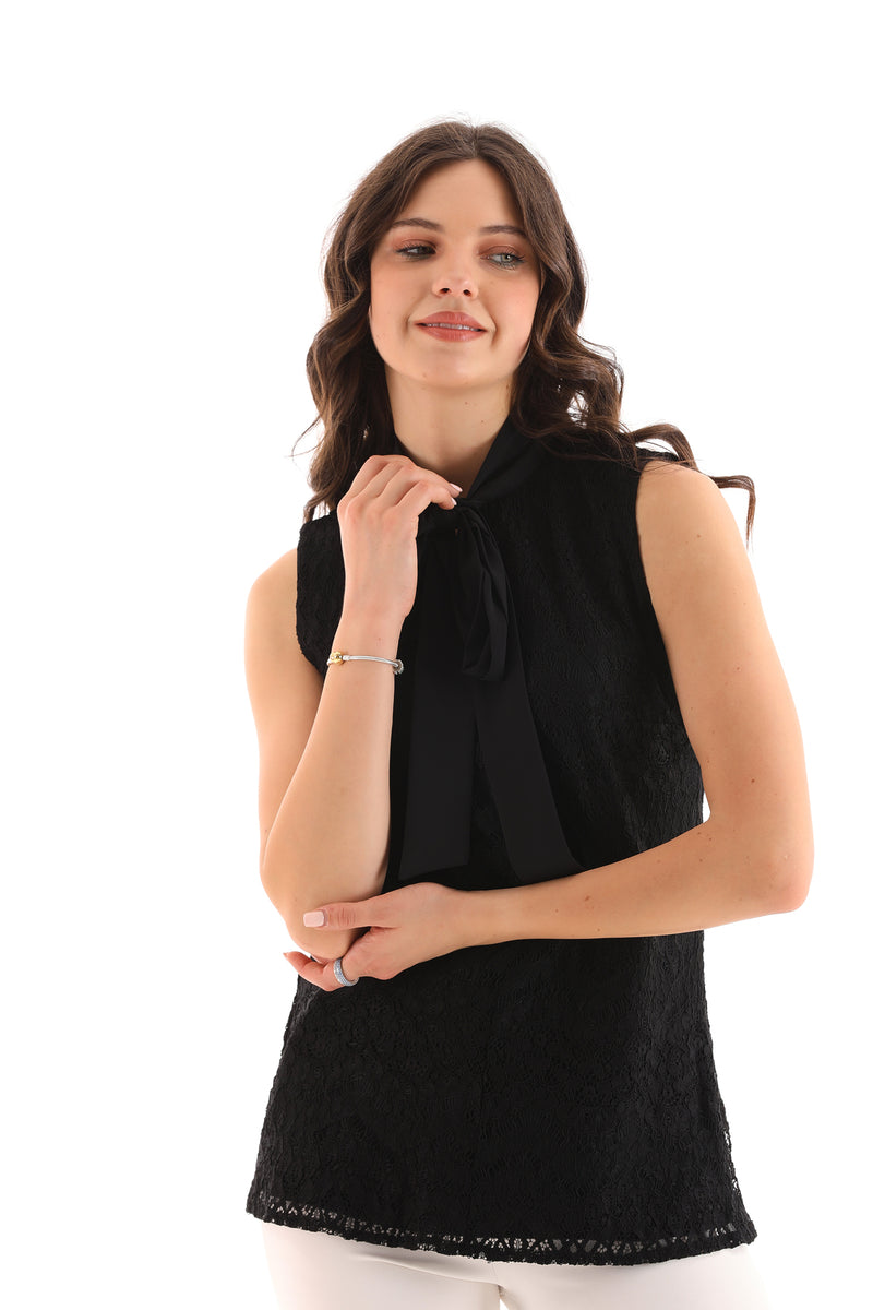 PM Sleeveless Inner Blouse Black