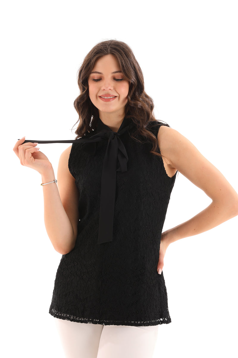 PM Sleeveless Inner Blouse Black
