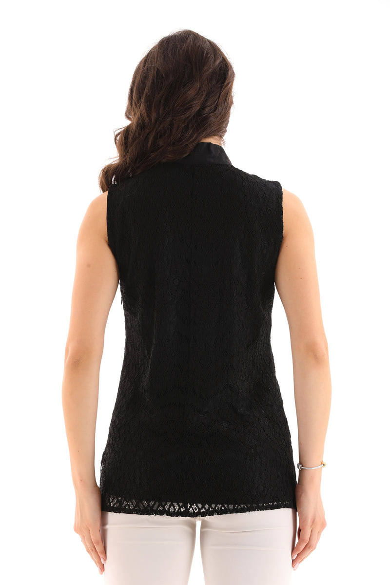 PM Sleeveless Inner Blouse Black