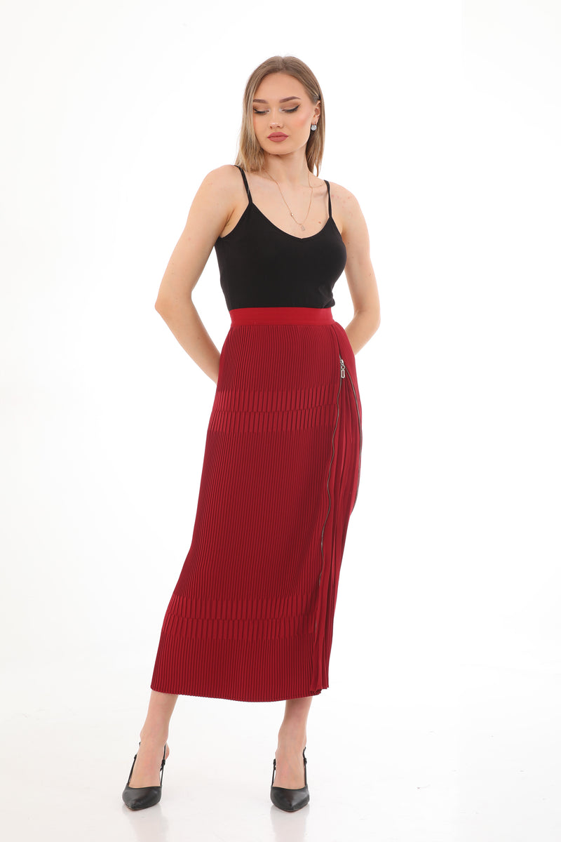 MissWhence 33902 Skirt Burgundy