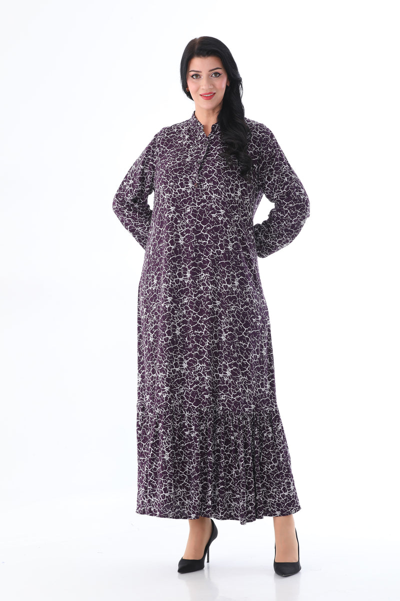 HSN 8203 Viscose Dress Purple