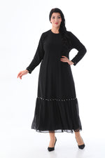 MSB Sandy Pearl Cotton Dress Black