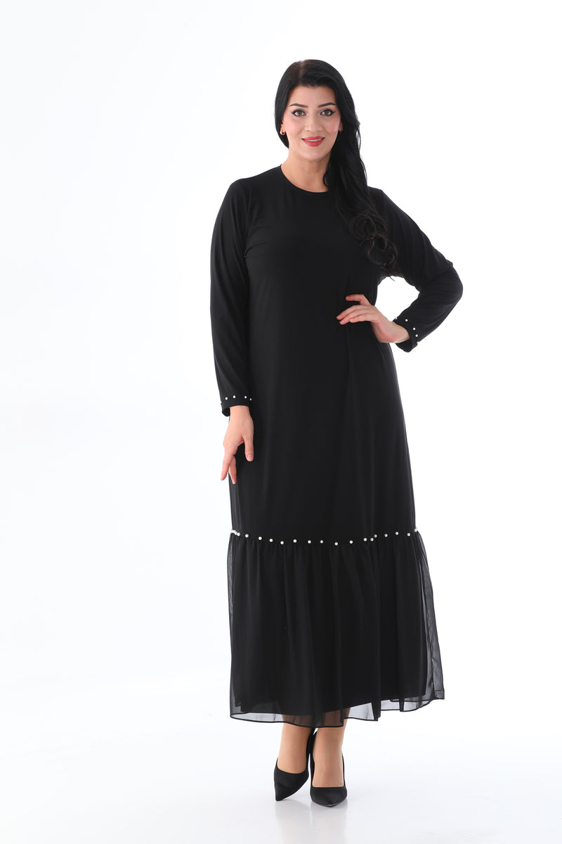 MSB Sandy Pearl Cotton Dress Black