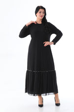 MSB Sandy Pearl Cotton Dress Black