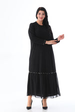 MSB Sandy Pearl Cotton Dress Black