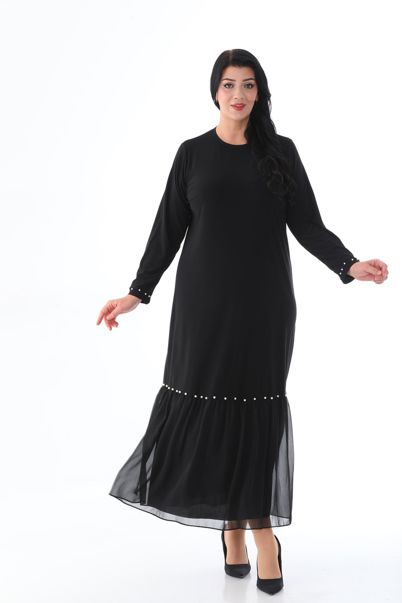 MSB Sandy Pearl Cotton Dress Black