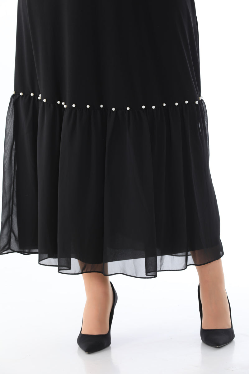 MSB Sandy Pearl Cotton Dress Black