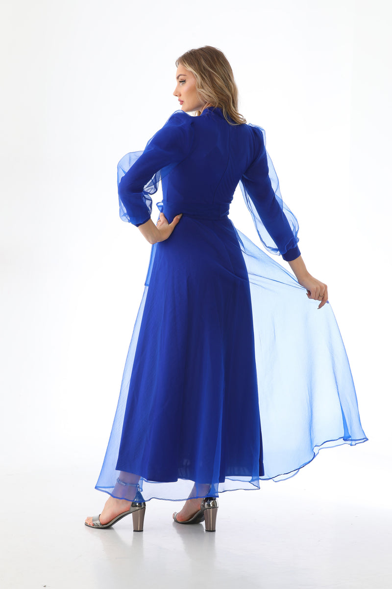 T&N Arya Dress Sax Blue