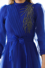 T&N Arya Dress Sax Blue